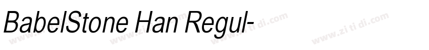 BabelStone Han Regul字体转换